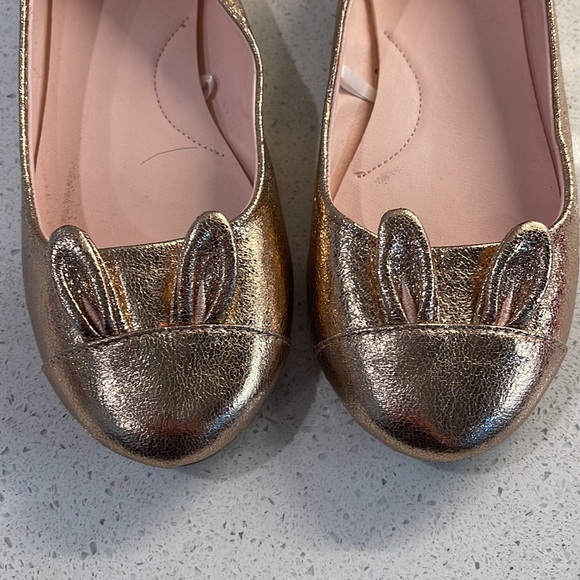 Cat & Jack | Shoes | Adorable Rose Gold Shiny Bunny Flats Cat And Jack ...
